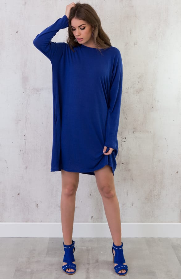 Oversized Tuniek Jurk Kobalt – shoparchief, foto 5