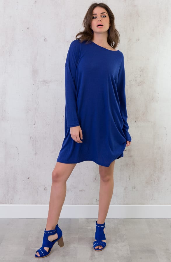 Oversized Tuniek Jurk Kobalt – shoparchief, foto 3