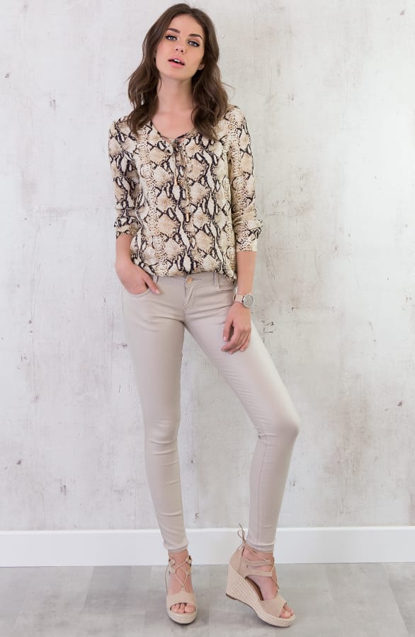 Suede Sleehakken Beige – shoparchief, foto 4