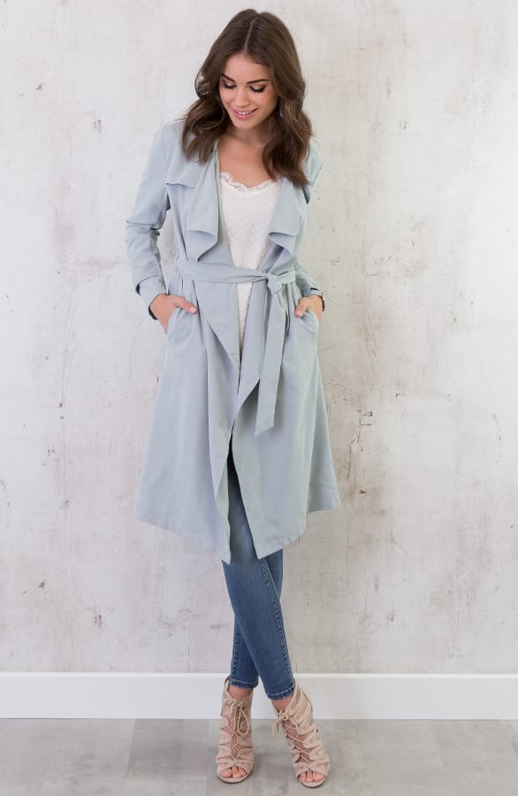 Safari Trenchcoat 2.0 Ice Blue – shoparchief, foto 7