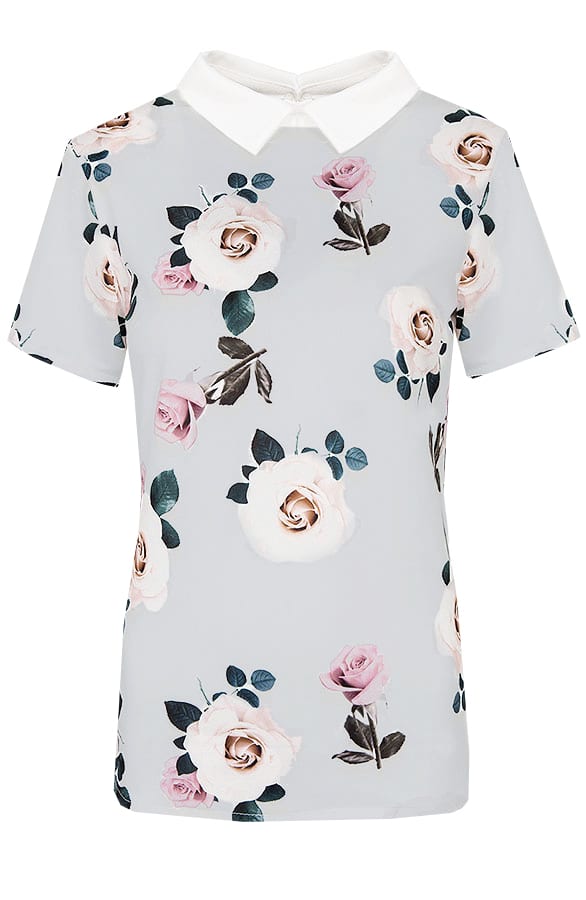 Bloemen Top Sky Blauw – shoparchief, foto 1