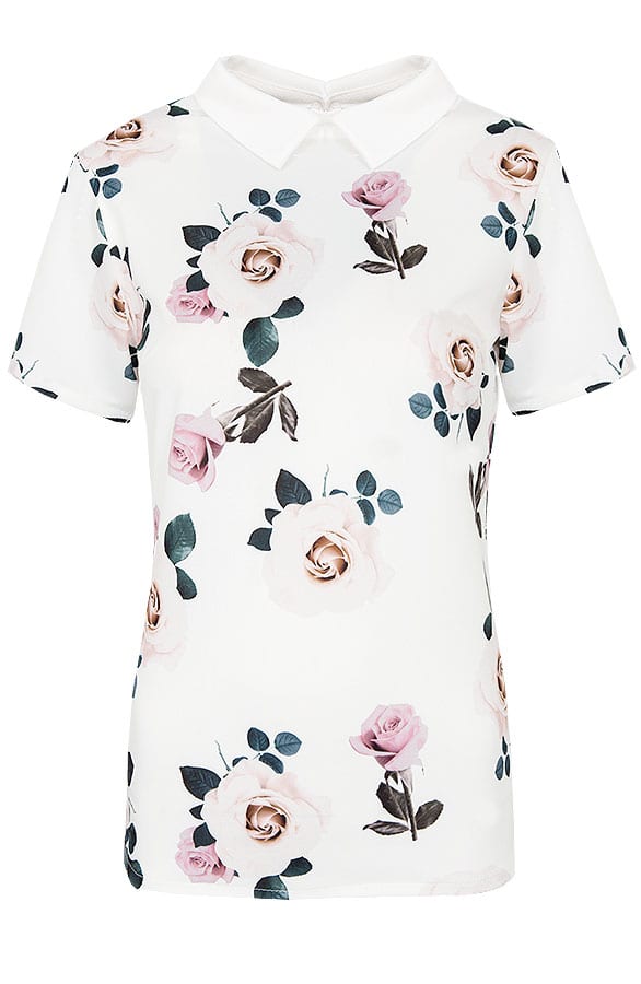 Bloemen Top Wit – shoparchief, foto 1