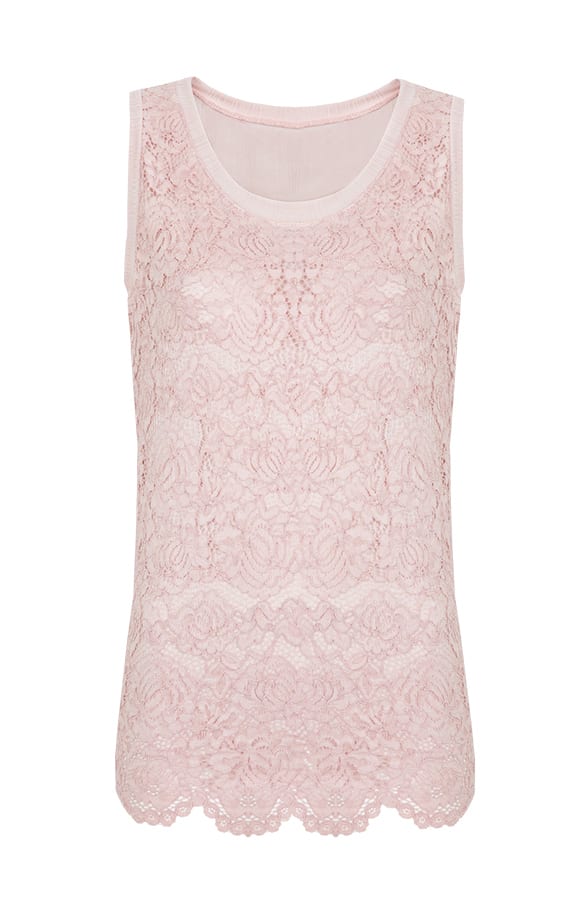 Flower Kanten Top Roze – shoparchief, foto 1