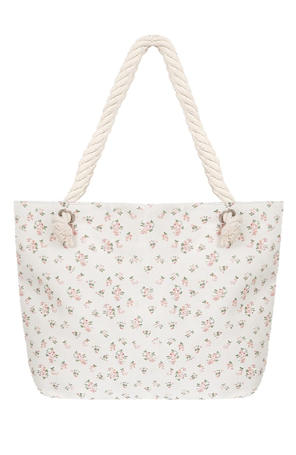 Flowerly Shopper Bag Creme – shoparchief, foto 1
