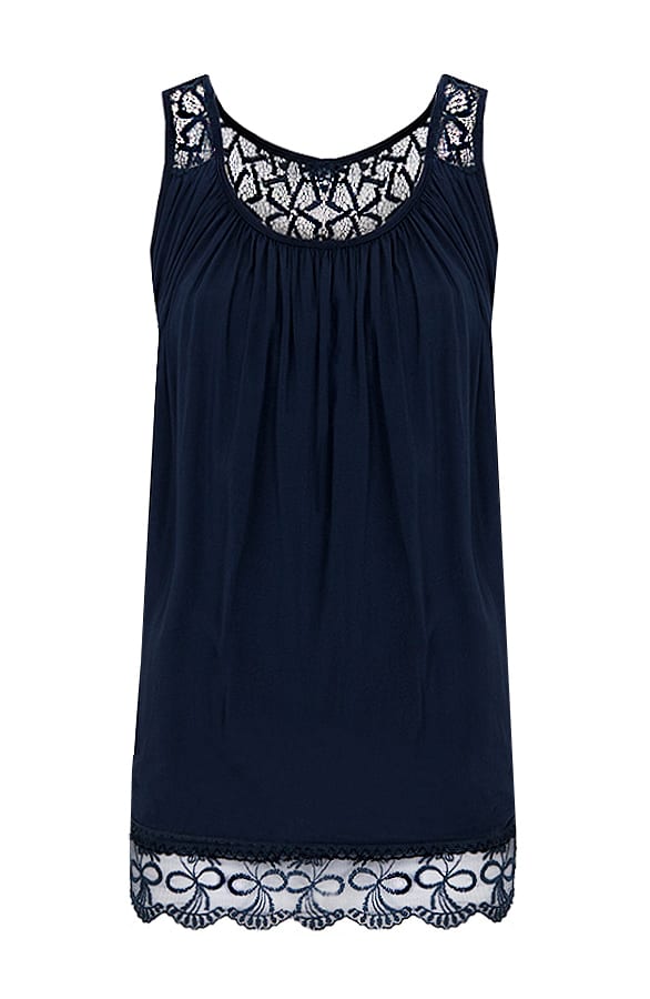 Luxury Lace Top Marine – shoparchief, foto 1