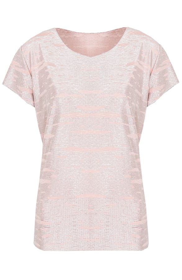 Metallic Top Champagne Pink – shoparchief, foto 1