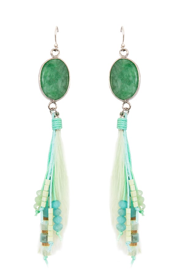 Paradise Stone Oorbellen Groen – shoparchief, foto 1