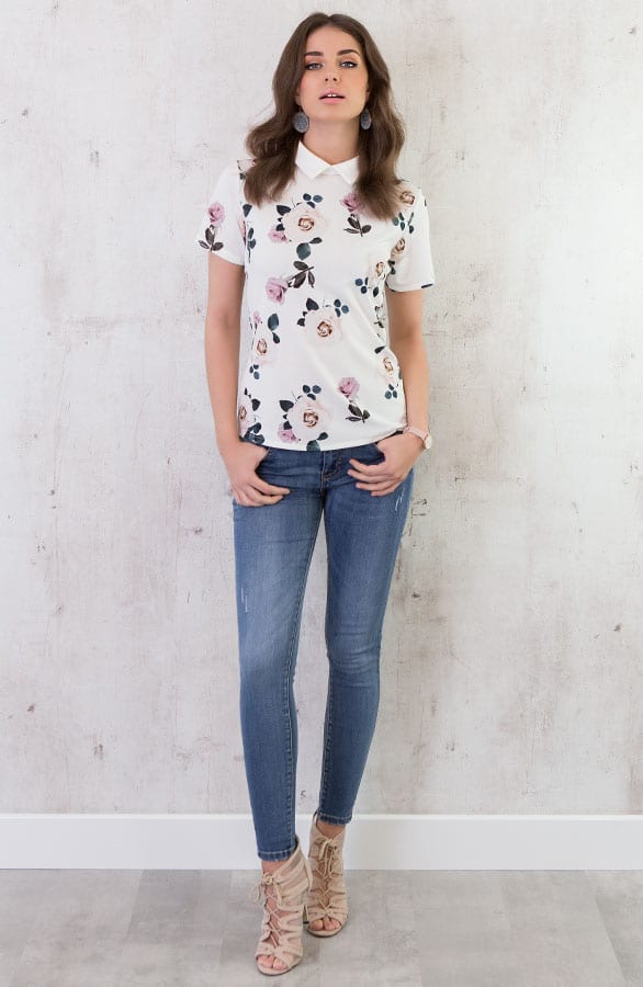 Bloemen Top Wit – shoparchief, foto 4