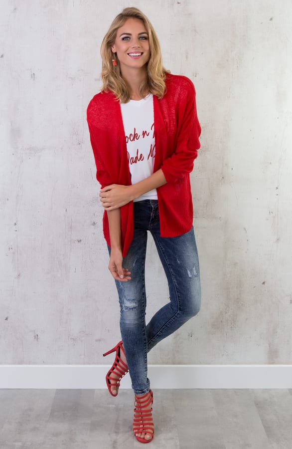 Di Capri Cardigan Red – shoparchief, foto 2