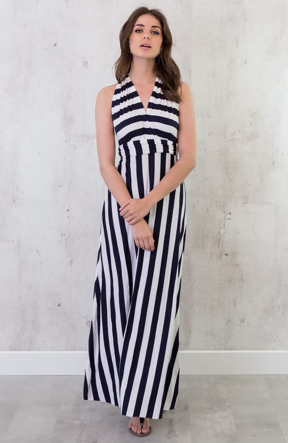 Gestreepte Jurk Marineblauw – shoparchief, foto 3