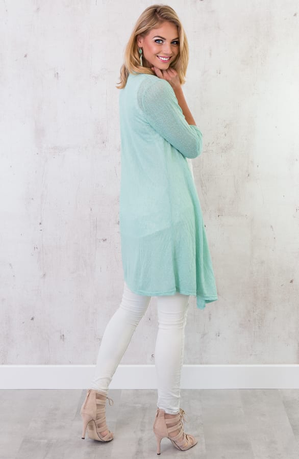 Long Cardigan Lover Mint – shoparchief, foto 5