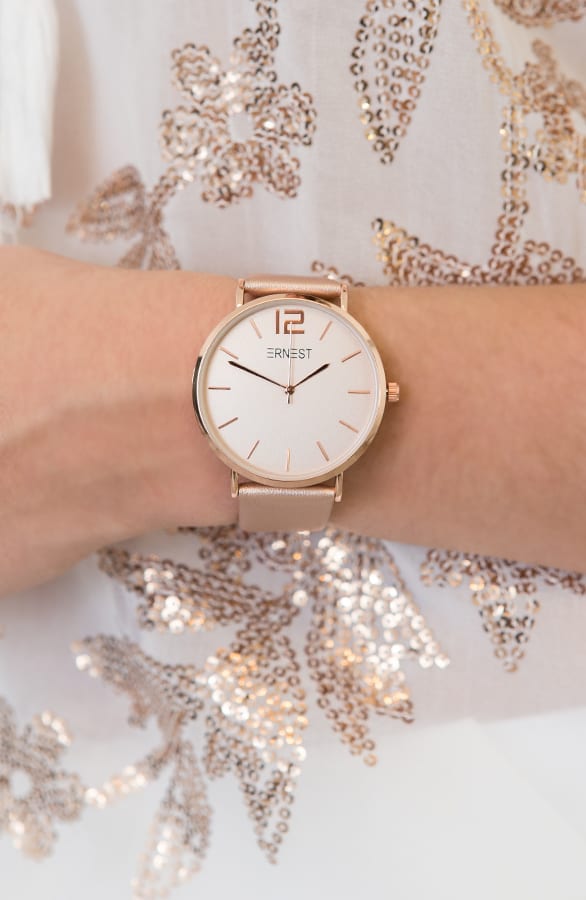 Metallic Horloge Rose – shoparchief, foto 2
