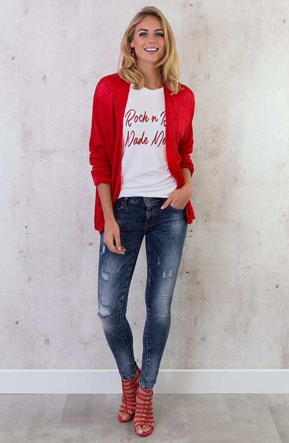 Di Capri Cardigan Red – shoparchief, foto 6