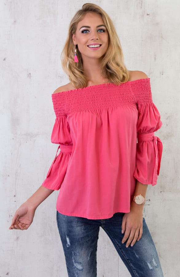 Off Shoulder Tuniek Koraal – shoparchief, foto 6