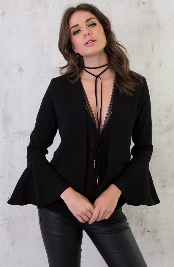 Choker Ketting Suede 2.0 Zwart – shoparchief, foto 2