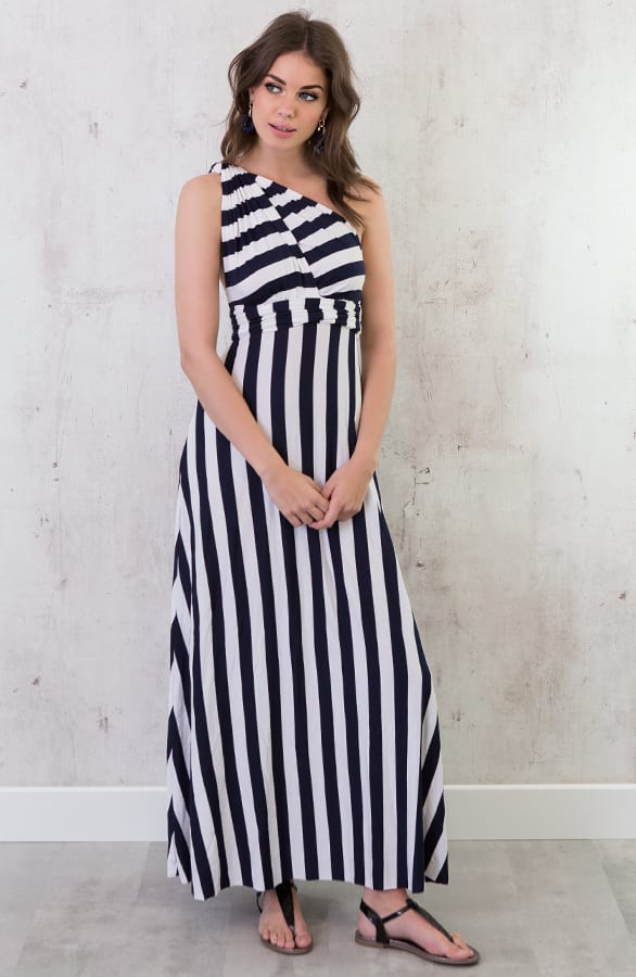 Gestreepte Jurk Marineblauw – shoparchief, foto 7