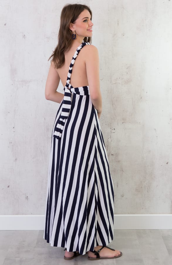 Gestreepte Jurk Marineblauw – shoparchief, foto 6