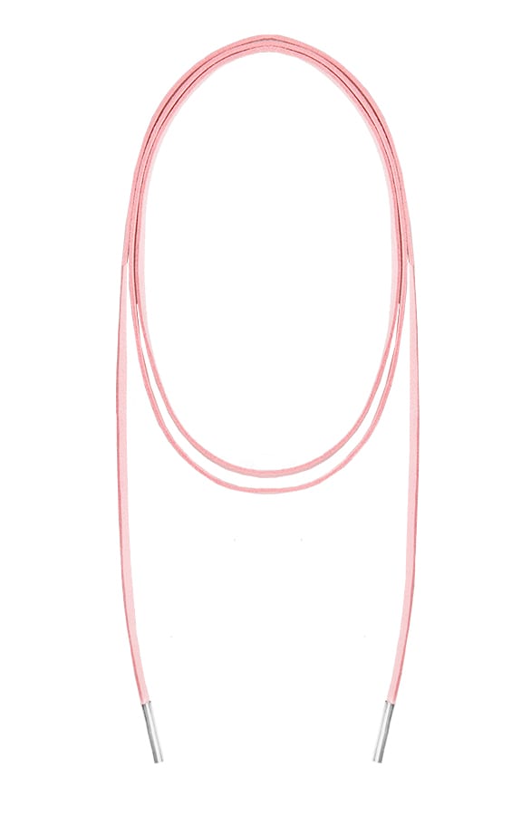Choker Ketting Suede 2.0 Roze – shoparchief, foto 1