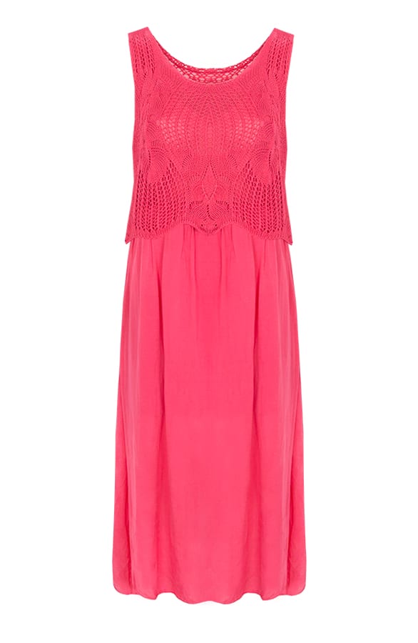 Gehaakte Jurk Fuchsia – shoparchief, foto 1