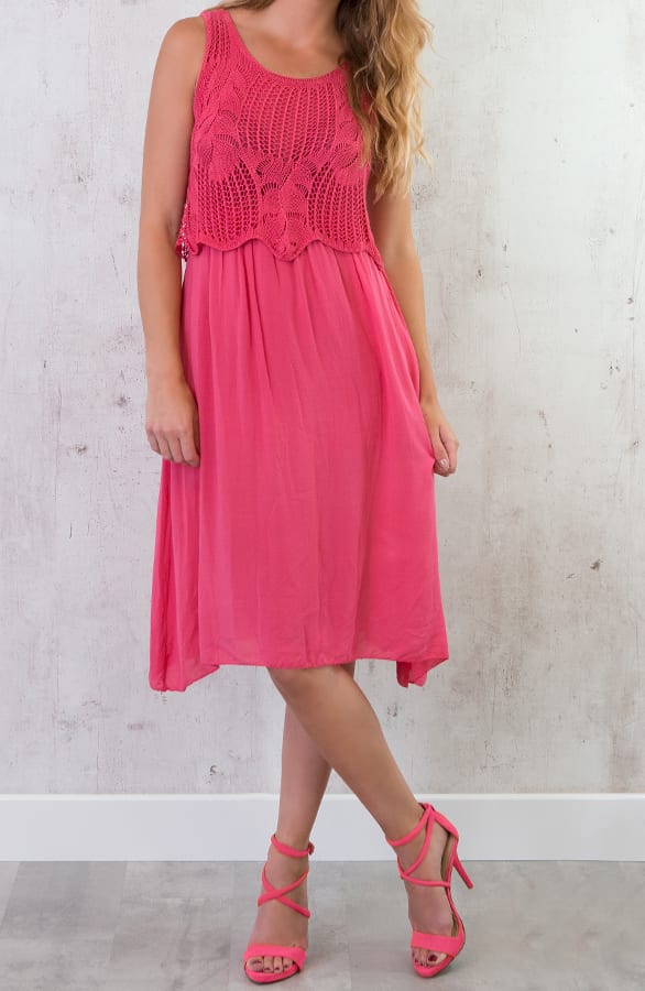 Gehaakte Jurk Fuchsia – shoparchief, foto 4