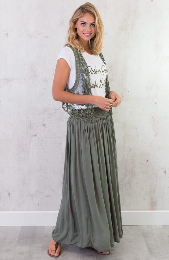 Lace Gilet Army – shoparchief, foto 5