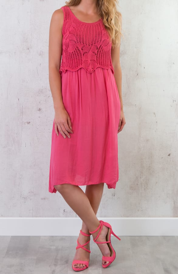 Gehaakte Jurk Fuchsia – shoparchief, foto 2