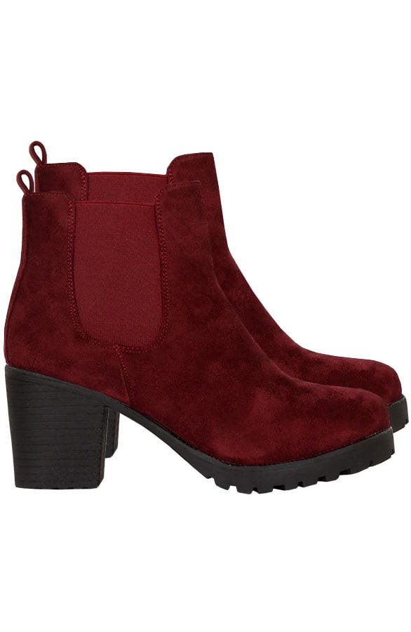 Chelsea Boots Suede Bordeaux – shoparchief, foto 1