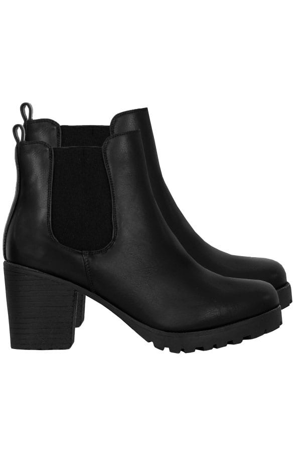 Chelsea Boots Zwart Leer – shoparchief, foto 1