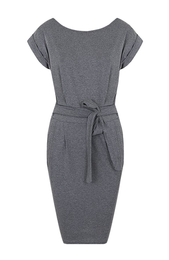 Femme Fatale Jurk Grijs – shoparchief, foto 1
