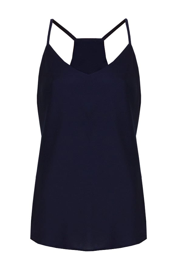 Luxe V Top Navy – shoparchief, foto 1