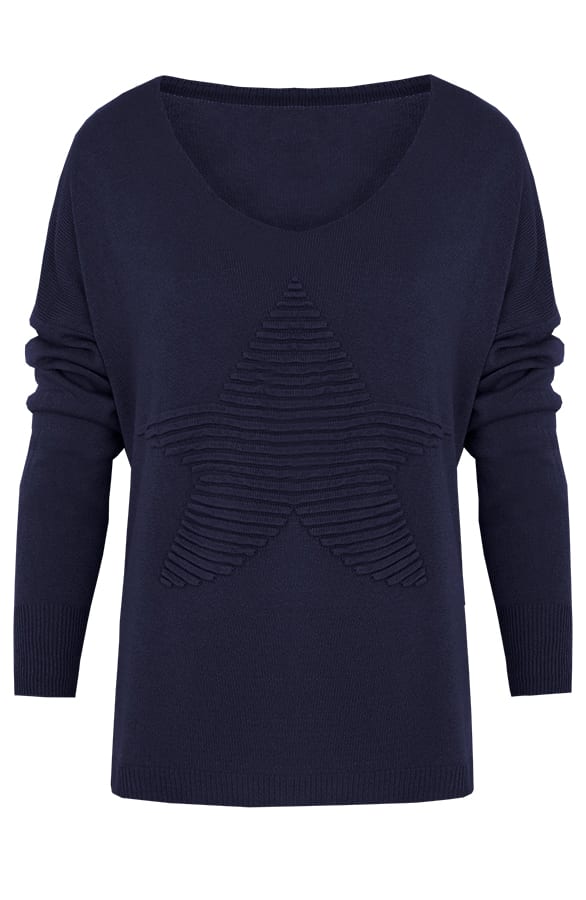 Ster Trui Marineblauw – shoparchief, foto 1