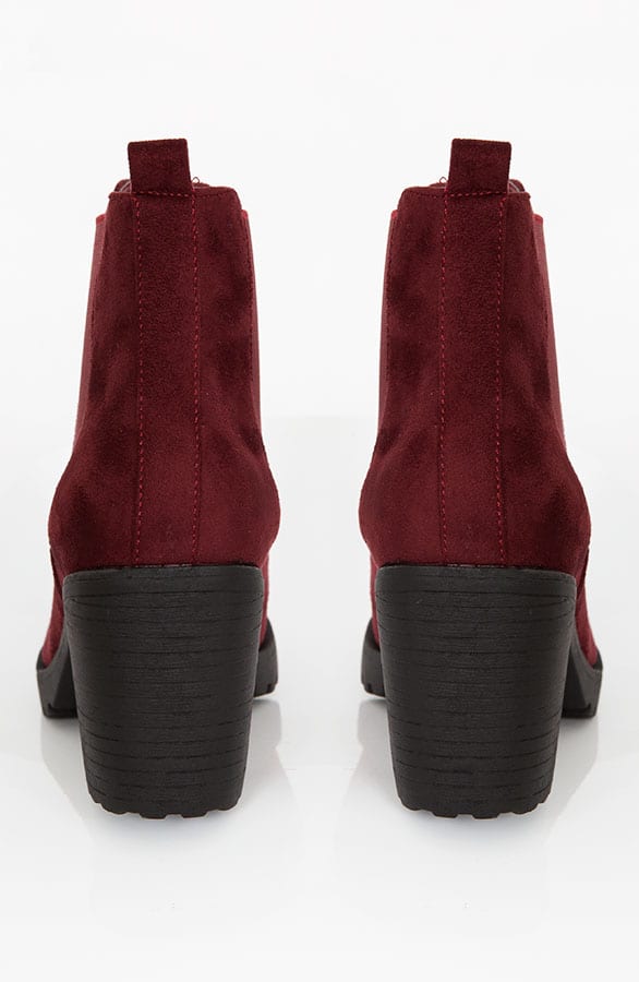 Chelsea Boots Suede Bordeaux – shoparchief, foto 3