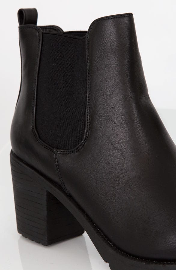 Chelsea Boots Zwart Leer – shoparchief, foto 2