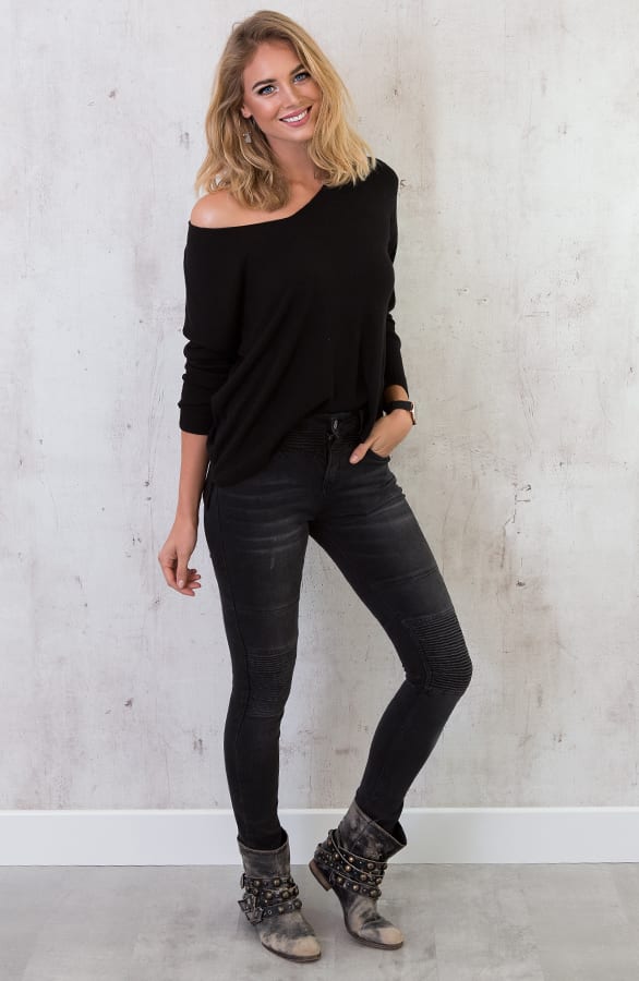 Soft Sweater Zwart – shoparchief, foto 5