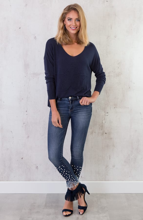 Ster Trui Marineblauw – shoparchief, foto 3