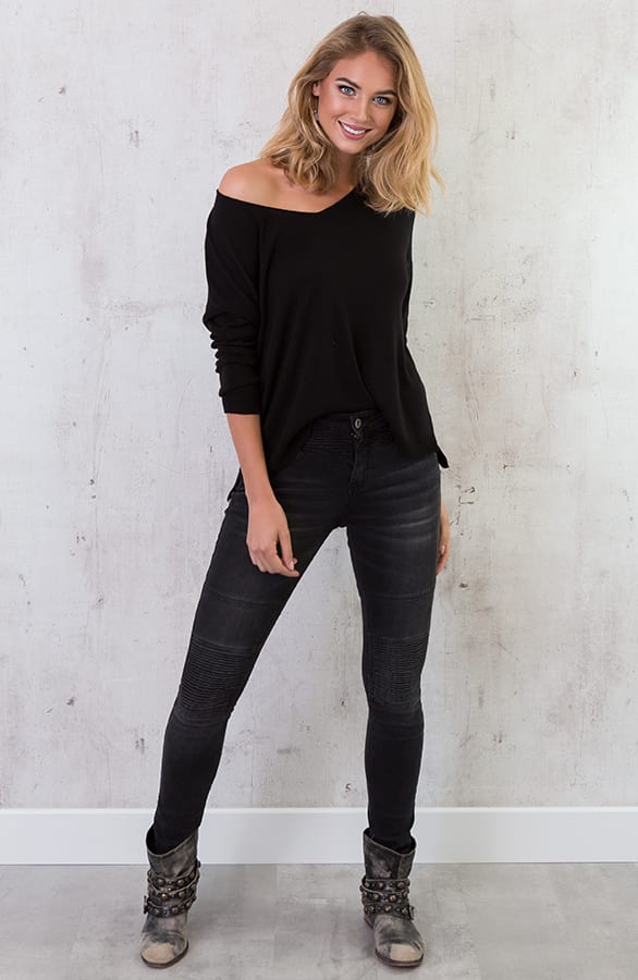 Soft Sweater Zwart – shoparchief, foto 4