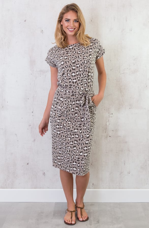 Leopard Jurk Taupe – shoparchief, foto 3