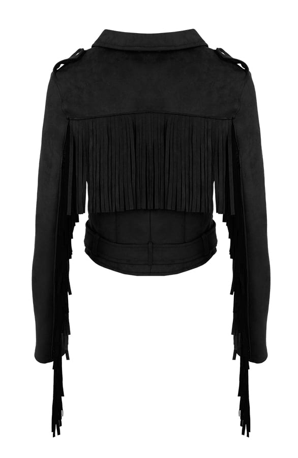 Fringe Jacket Exclusief Zwart – shoparchief, foto 1