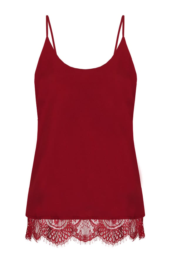 Kanten Top Bordeaux – shoparchief, foto 1