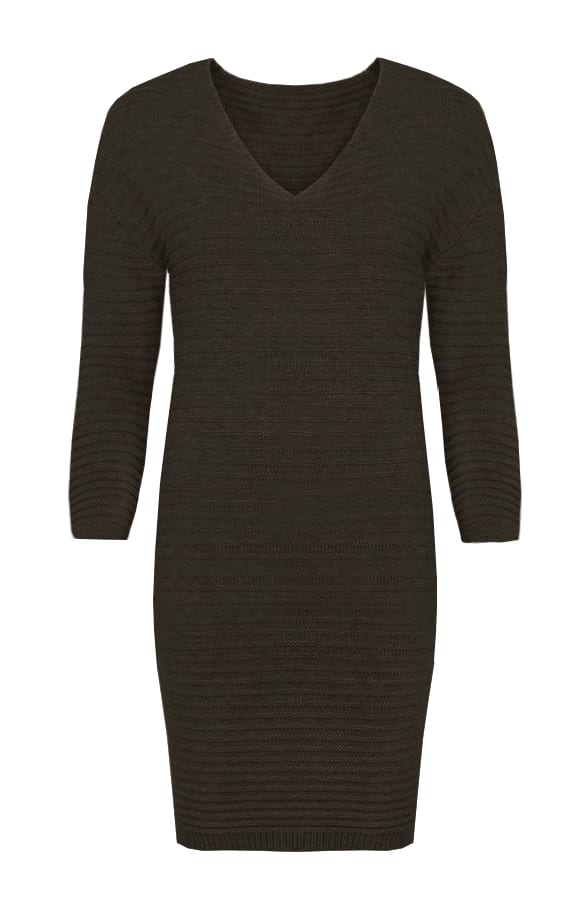 Long Knitted Sweater Army – shoparchief, foto 1