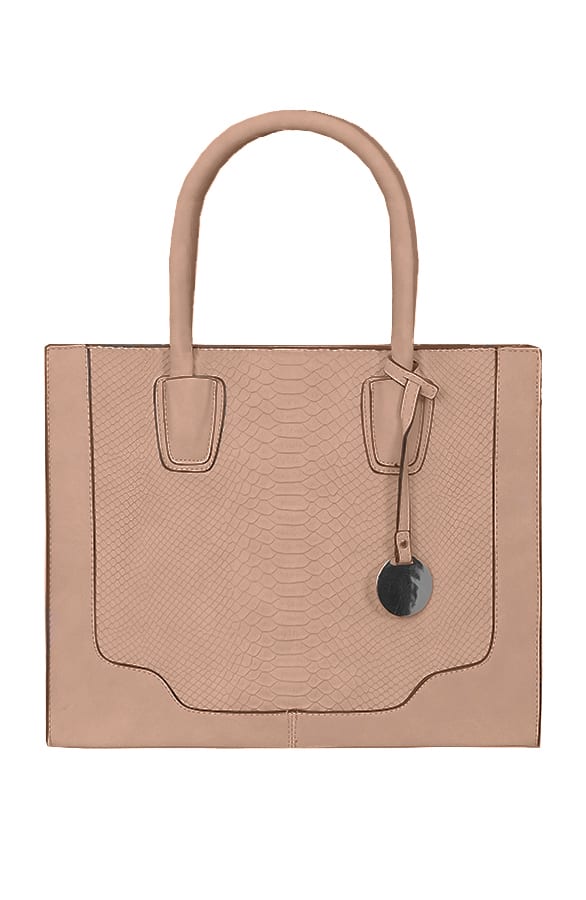 Slangenprint Handtas Limited Taupe – shoparchief, foto 1