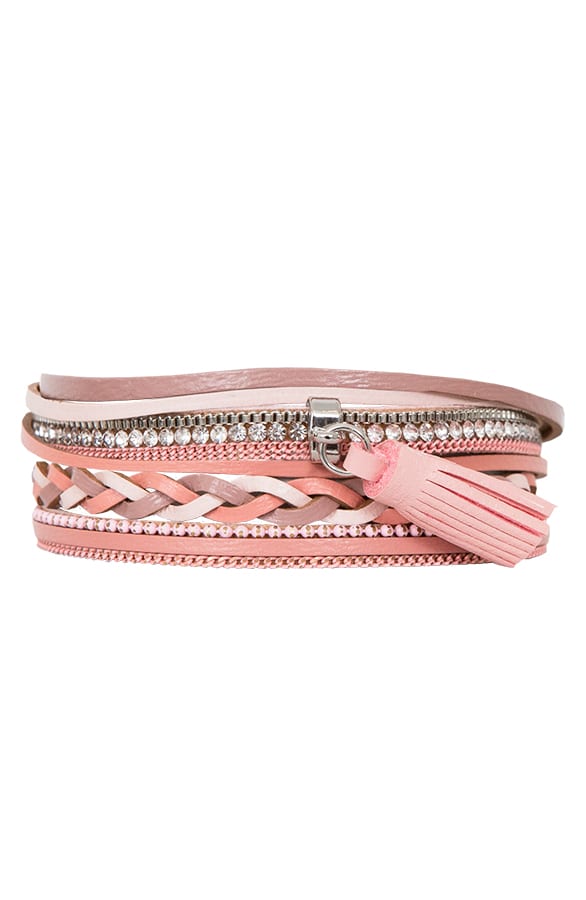 Wikkel Armband Dubbel Roze – shoparchief, foto 1