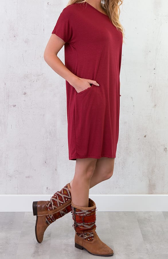 Pocket Tuniek Bordeaux – shoparchief, foto 3