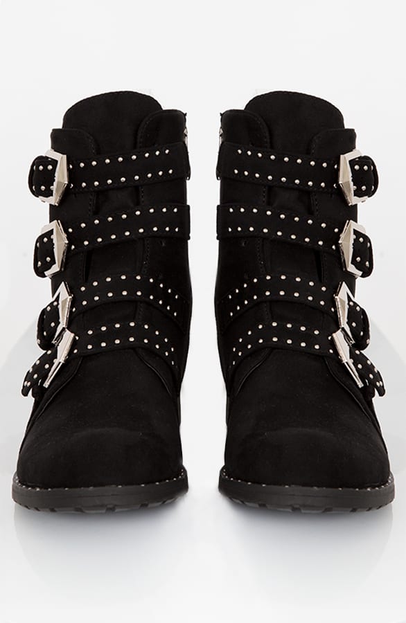 Suede Biker Studs Boots – shoparchief, foto 2