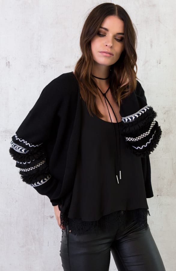 Bohemian Exclusive Zwart Vest – shoparchief, foto 4