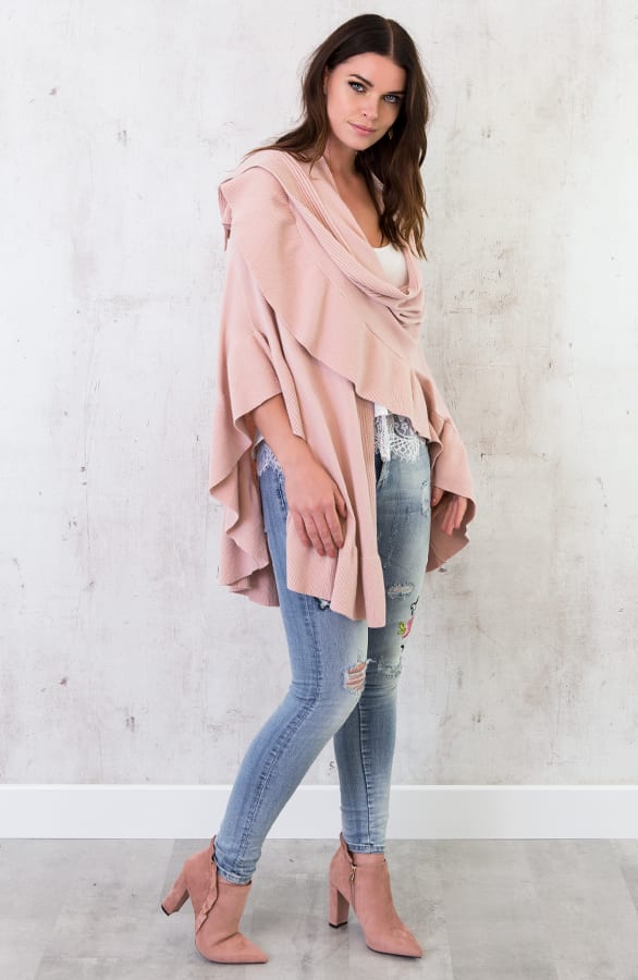 Ruches Omslagdoek Roze – shoparchief, foto 5
