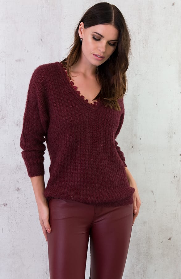 Coating Jeans Bordeaux – shoparchief, foto 2