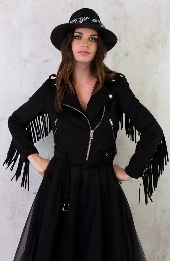 Fringe Jacket Exclusief Zwart – shoparchief, foto 6