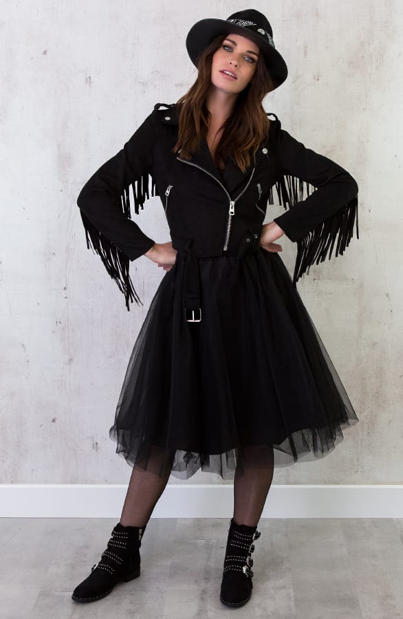 Fringe Jacket Exclusief Zwart – shoparchief, foto 2