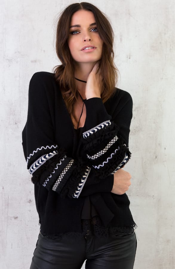 Bohemian Exclusive Zwart Vest – shoparchief, foto 2